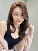 暗髪韓国風チョコレートブラウン☆韓国風巻き