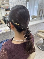サクララ(Sakura la)&nbsp;編み下ろし／結婚式お呼ばれヘア/参列ヘア/二次会ヘア