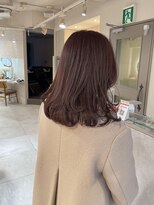 キャンバス バイ ネオリーブ 横浜西口(Canvas by neo.)&nbsp;春カラー ピンクブラウン ミディアムレイヤー 【miku】