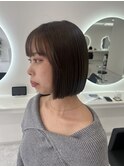 切りっぱなしボブ