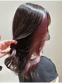 インナーカラー×ピンク