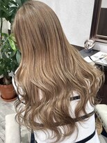 ベルヘアーデザイン 堺東(Belle hair Design)&nbsp;ハイトーンイルミナカラーグレージュミルクティーベージュ堺東