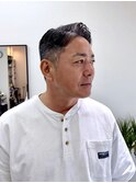 大人の七三分け　サイドパート