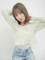 テトテ 天王寺店(tetote)&nbsp;【tetote天王寺】レイヤーボブ×オリーブベージュ