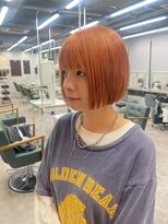 リミットバイアフィナー 大宮店(limit by Afinar) ショートボブ ペールオレンジ