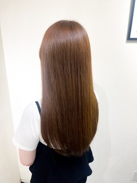 ヘアー ホスピタル ソアン(hair hospital soan) ロング  ×  明るめくすみベージュ