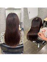 ウィールールピヴォクロス(WE RULE pivot cross)&nbsp;#髪質改善#縮毛矯正#美髪矯正　before/after