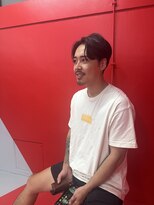 ロッドマントウキョウ 戸越店(RODMAN TOKYO)&nbsp;センターパートマッシュ　戸越銀座　バーバー