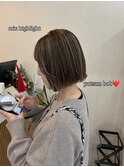 ミックスハイライト◎まとまるボブ☆