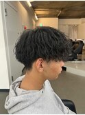 爽やか無造作ツイストスパイラルメンズマッシュ