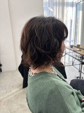 テラス トヨタ(Telasu Toyota) 朝楽5分セットのゆるウェーブパーマとレイヤーボブ