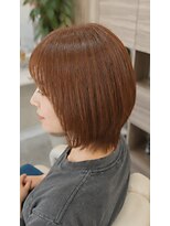 ヘアアトリエ ナイン(hair atelier nine) ダークパープル/ナチュラルショート/ミルクブラウン/夏/福島市