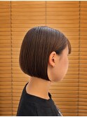 20代30代/秋ヘア/ミニボブ/秋カラー/小顔カット/髪質改善