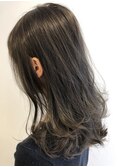 ブリーチ無しブルーグレージュ