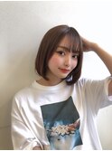 小顔ボブ