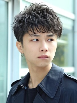 リップス 池袋(LIPPS) ビジカジ ソフトツーブロック ショートレイヤー 若ビジ