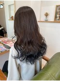 大人なグラデーション ネイビーブルー