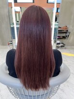 ロンドルーチェ 心斎橋(Lond luce)&nbsp;ダークアッシュ/ミディアムレイヤーカット［髪質改善/縮毛矯正］