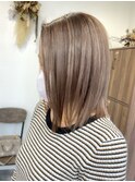 ブリーチ/グレージュ/ボブウルフ/ココアベージュ[稲毛/稲毛駅]