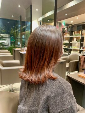 アイフィールアヴェダ 船堀店(i feel AVEDA) 【中村】グラデーションピンク+ツヤ感外ハネ♪
