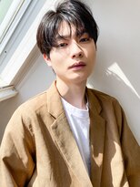 ソア 渋谷(soar)&nbsp;小顔韓国ヘア/センターパート/メンズパーマ/黒髪/ツーブロック