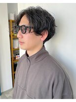 パープル 自由が丘(purple)&nbsp;フェザーパーマ/ハンサム波巻きパーマ/韓国マッシュ/自由が丘