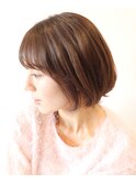 【 I. 】30代からのナチュラル前下がりショートボブ 川口