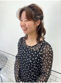 Emma  ecole ハーフアップアレンジ/結婚式ヘアアレンジ/二次会