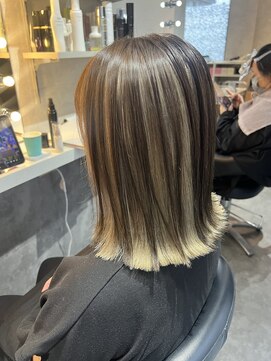 スパークスヘア(Sparks hair) インナーカラー？逆アンブレラカラー？　とにかくいい感じ☆