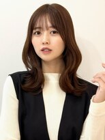 ユーフォリア 銀座(Euphoria)&nbsp;くびレイヤーマロンブラウン小顔シースルーバング大人ガーリー