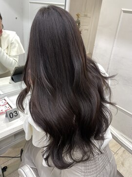 シーン(seen) 【チョコレートブラウン】小顔前髪ワンカールくびレイヤーカット