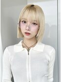 切りっぱなし_タッセルボブ_ミニボブ