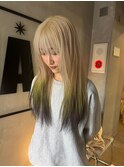 イメチェンヘアスタイル デザインカラー