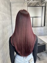 ルイス(L'wis)&nbsp;赤髪、クランベリーレッド、ワインレッド、ブリーチなしカラー