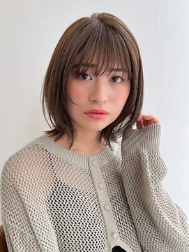 コレクティブワーク 表参道 渋谷(COLLECTIVE WORK) 【宮田茉悠】レイヤーボブ ベージュカラー 透明感 髪質改善