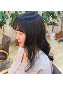30代40代50代☆黒髪暗髪☆こなれ無造作ウェーブロング