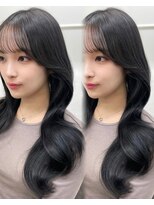 シーン(seen)&nbsp;【ダークグレージュ×くびれヘア】レイヤーカットブルージュ暗髪