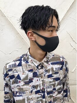 ニュウニュウ(NIU NIU)の写真/【南蔵王/東深津】メンズパーマで創るメンズStyle。髪が伸びてもキマる、計算されたデザイン力◎