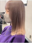 #ホワイトブロンド#レイヤーロング #ダブルカラー #ハイトーン