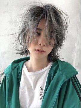 ギークス(GEEKS) 【GEEKS渋谷】冬カラー/バレイヤージュ/シルバー/ハッシュカット