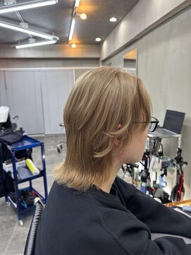 ファビ 渋谷(Fab) くびれヘア/暗めカラー/アプリコットオレンジ/縮毛矯正