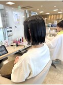 ワンホンレイヤー/ミルクティーブロンド/ダークブルー/平塚駅
