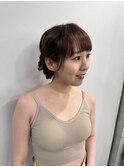 キレイめアップ シニヨン お呼ばれヘア 結婚式ヘア