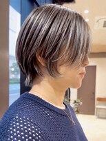 ジアン バイ ミルボン 西宮ガーデンズプラス(GIEN by milbon)&nbsp;白髪ぼかし/白髪ぼかしハイライト/大人ショート/ショートボブ