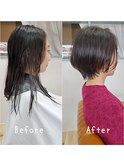 【Hair Make I`ll 奈良】　ビフォーアフター