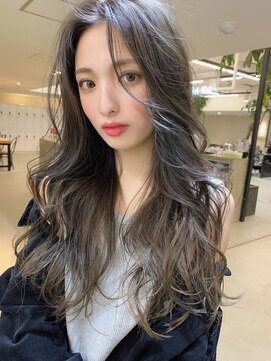 ブラン 天王寺(Blanc) 【Blanc】ブルーグレージュ＿かきあげバング4436