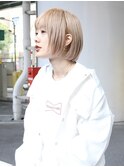 【似合わせカット☆】ミルクティーベージュ×クールショート☆