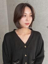 シーン(SCEN) センターパート フェイスレイヤーボブ