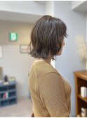 くせ毛カット/切りっぱなしボブ/パーマ風　渋谷