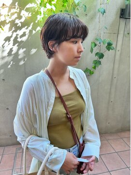 ジェノ(JENO by apish) マッシュショートパーマ！グレージュカラー！